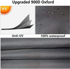 img 1 attached to Zuihao Upgraded Heavy Duty 900D RV Tire Covers Set of 4: Waterproof PVC 🚛 Coating, Ultimate Protection for Trailers - Motorhome Camper Tire Wheel Protector, Fits 40-42 inches Tires