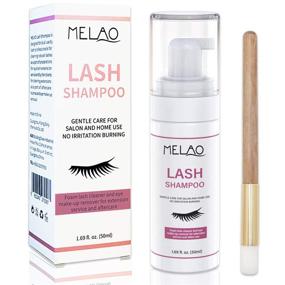 img 4 attached to 👁️ Premium Eyelash Extension Cleanser - Oil, Paraben & Sulfate Free, 100% Safe for Natural Lashes - Professional Salon Lash Foam Shampoo - Non-Irritating - 1.69fl.oz