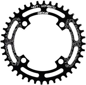 img 4 attached to 🚲 DECKAS Narrow Wide Chainring Single Chainring for 8/9/10/11-Speed (104BCD) - 40T, 42T, 44T, 46T, 48T, 50T, 52T (Round)