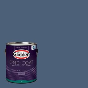 img 4 attached to 1-Gallon Glidden Exterior Paint + Primer: Blue/Blue Fjord, One Coat, Flat - Improved SEO