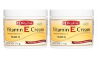 💧 de la cruz vitamin e cream moisturizer for face and neck - hydrating anti-aging skincare for all skin types - made in usa (2 pack) logo