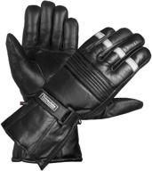 🧤 xl size premium sheep leather thinsulate gauntlet style men's winter motorcycle gloves for street cruiser biker, reflective durable design, best for cold weather season logo