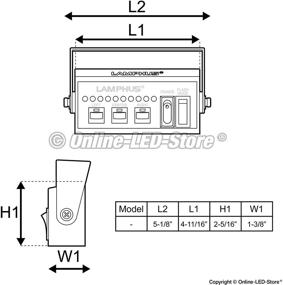 img 2 attached to 🚨 LAMPHUS SolarBlast 29" 24W Синий светодиодный огонь сигнального барьера с TA контроллером, 48 режимов вспышек, влагозащищенность IP67 - Направленный Синий сигнальный огонь для добровольных пожарных