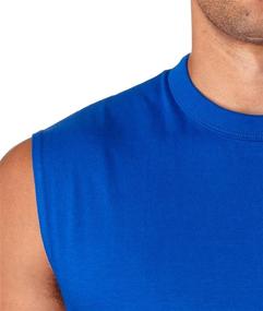 img 2 attached to Men's Clothing: Sleeveless T-Shirt by Jerzees Oz HiDENSI T