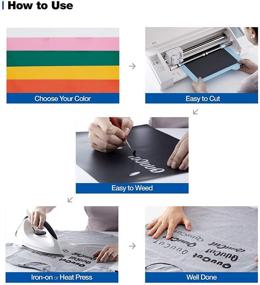 img 2 attached to 🎨 QuuCut Silicon HTV 100% Non-Toxic Heat Transfer Vinyl Bundle: 10"x12", 20-Pack Assorted Color Variety Sheets for Plotter/Cricut & Heat Press Machine