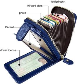 img 3 attached to BISON DENIM Leather Blocking Organizer for Men: 👔 The Ultimate Wallet, Card Case, and Money Organizer Combo