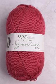 img 1 attached to 🍒 West Yorkshire Spinners Signature 4 Ply 529 Cherry Drop: Роскошная пряжа для ярких проектов вязания