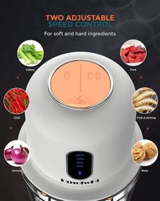 img 2 attached to 🔌 DmofwHi Cordless Mini Food Processor Electric: Small Chopper with 3 Cup Glass Bowl for Meat, Vegetables, Onions, and Garlic - Meat Chopper Blender-White
