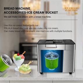 img 1 attached to 🍦 Special Accessories Ice Cream Bucket for Bread Maker - Freeze at Ultra-Low Temperature for 15 Hours