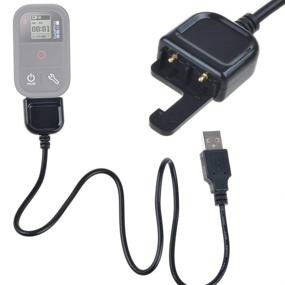 img 3 attached to 🔌 TraderPlus Smart Remote Control USB Charger Cable with Wrist Strap for GoPro Hero 7 6 5 4 3+ 3