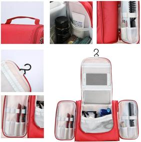 img 1 attached to 🧳 Large Hanging Toiletry Bag - ProCase Organizer for Travel Accessories, Makeup, Shampoo, Cosmetics, Personal Items, Bathroom Storage with Hook