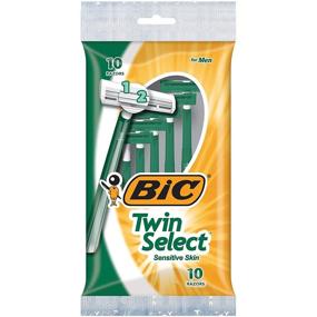 img 3 attached to 🪒 BIC Twin Select Twin Blade Shaver, Men - 10-Count (Pack of 12): Close Shave for Smooth Results!