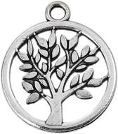 🌳 48-pack of antique silver tone tree of life charms for diy jewelry making - jgfinds logo