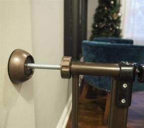 img 3 attached to 👶 Baby Gate Guru Small Wall Protector 4 Pack - Bronze - Secure Your Walls from Pressure Mounted Gates, Rods & More! (4 Pack, Bronze)