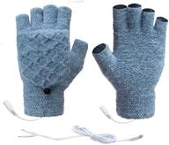mittens，removable double sided heating mittens 2：light logo