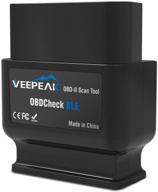 veepeak obdcheck ble obd2 bluetooth scanner: unleash full potential with ios & android, torque & obd fusion support logo