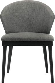 img 1 attached to Armen Living Fabric Chairs Set Charcoal Furniture