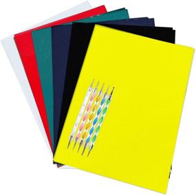 img 4 attached to 📄 30 Sheets Carbon Transfer Paper with 5 Embossing Styluses - 6 Colors, 8.3 x 11.7 inches - Ideal for Wood, Paper, Canvas & More