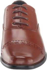 img 3 attached to 👞 Stylish and Comfortable: STACY ADAMS Barris Cap Toe Oxford Boys' Shoes