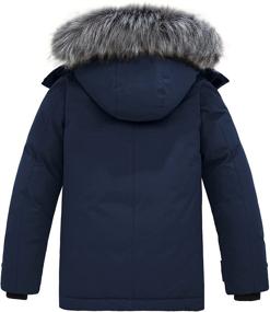 img 3 attached to Stay Warm and Stylish with Wantdo Winter Thick Puffer Jacket for Boys