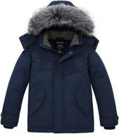 stay warm and stylish with wantdo winter thick puffer jacket for boys logo