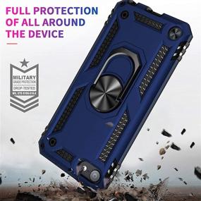 img 2 attached to ULAK iPod Touch 7 Case, iPod Touch 6 Case, Hybrid Shockproof Cover with Kickstand – Blue, for Apple iPod Touch 7th/6th/5th Generation