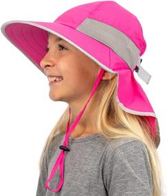 img 4 attached to 🎣 GearTOP Discoverer Kids Fishing Hats: UV Protected Sun Hats for Boys and Girls 5-13 Years Old