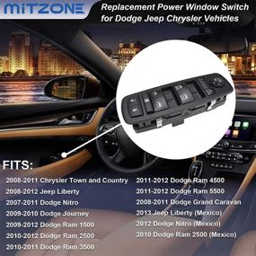 img 2 attached to МИЦОН Переключатель силового окна водительской стороны для Dodge Ram 1500 2500 3500 2009-2012 | Замена OEM # 4602863AB 901-473