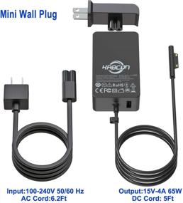 img 1 attached to 🔌 Highly-Compatible 65W Charger for Microsoft Devices with Carrying Case