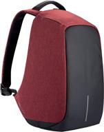 xd design bobby original anti-theft laptop usb backpack red (unisex bag) logo