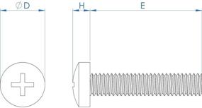 img 4 attached to M5 0 8X6 Phillips Machine Нержавеющая сталь Fullerkreg