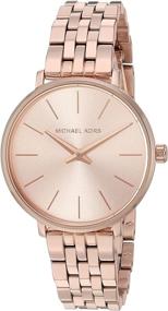 img 3 attached to 🕰️ Stylish Michael Kors Quartz Stainless Women's Wrist Watches for Women's Fashion