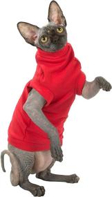 img 3 attached to Stay Stylish and Warm with Kotomoda Cat Wear Turtleneck Maxi Winter in Red!