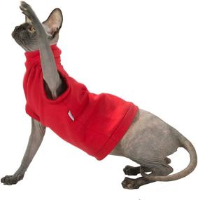 img 2 attached to Stay Stylish and Warm with Kotomoda Cat Wear Turtleneck Maxi Winter in Red!