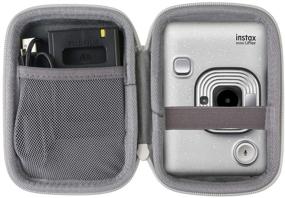 img 4 attached to 📸 CO2CREA Travel Case Replacement for Fujifilm Instax Mini LiPlay Hybrid Instant Camera (White)