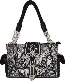 img 3 attached to Camouflage Western Concealed Country Shoulder Women's Handbags & Wallets and Shoulder Bags