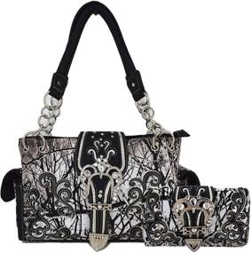 img 4 attached to Camouflage Western Concealed Country Shoulder Women's Handbags & Wallets and Shoulder Bags