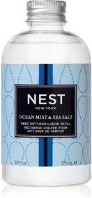 img 4 attached to 🌊 Refresh Your Home with NEST Fragrances Ocean Mist & Sea Salt Reed Diffuser Liquid Refill - 5 Fluid Ounces