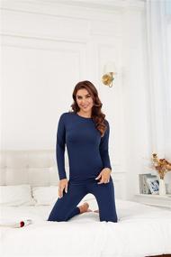 img 3 attached to 🔥 Stay Cozy and Stylish: Malist Women's Ultra Soft Thermal Underwear Set with Fleece Lined Long Johns