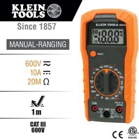 img 3 attached to 🔧 Klein Tools MM300 Multimeter - Digital Voltmeter, AC/DC Voltage Meter, Current and Resistance Tester with Battery Tests, Diodes, Continuity - Up to 600V