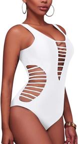 img 3 attached to 👙 BeachQueen Women's Cutout Swimsuit: Trendy Bathing Suit for Women's Swimwear & Cover-Ups