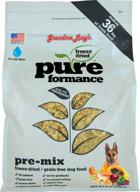 premium 8lb bag of grandma lucy's pureformance freeze-dried dog food, grain-free pre-mix logo