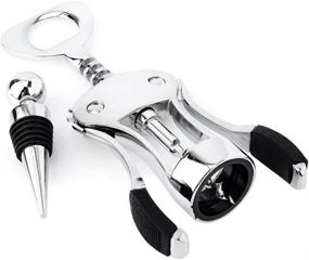 img 3 attached to Premium BonBon Corkscrew and 🍷 Wine Stopper Set for Luxurious Wine Enthusiasts