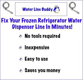 img 2 attached to Premium Frozen Water Line Tool - Water Line Buddy: Quick and Easy Refrigerator Water Dispenser Unfreezing Solution