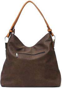 img 2 attached to 👜 Janin Handbag Bucket Style Hobo Shoulder Bag: Chic and Versatile with Extra Long Strap
