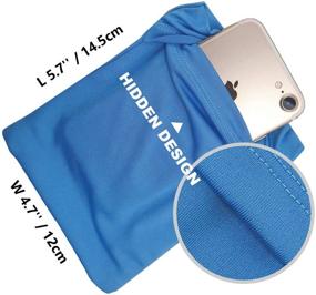 img 2 attached to Small Protective Armband Wristband For Keys Cellphone Airpods - Wrist Arm Band Sleeve Bag Strap Holder Pouch Case Pocket For Exercise Workout Training Jumping Fits IPhone 6 6S 7 8 X XR XS 11 12 - Blue