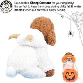 img 3 attached to 🐑 Cute Cartoon Sheep Rabbit Hoodie Coat: Perfect Halloween & Christmas Costume for Small Pets - AOFITEE Dog Winter Warm Fleece Jacket