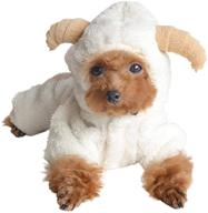 🐑 cute cartoon sheep rabbit hoodie coat: perfect halloween & christmas costume for small pets - aofitee dog winter warm fleece jacket логотип