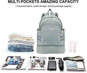 img 3 attached to Waterproof College Compartment Backpacks - Ideal Daypacks for Students