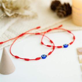 img 1 attached to PPJew 7 Knot Evil Eye Bracelet Red String - Ultimate Protection 🧿 Bracelet Set for Women, Girls and Boys – Mommy and Me Matching Bracelets